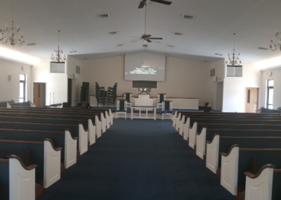 Church interior constructed by Michael Leonard Builders